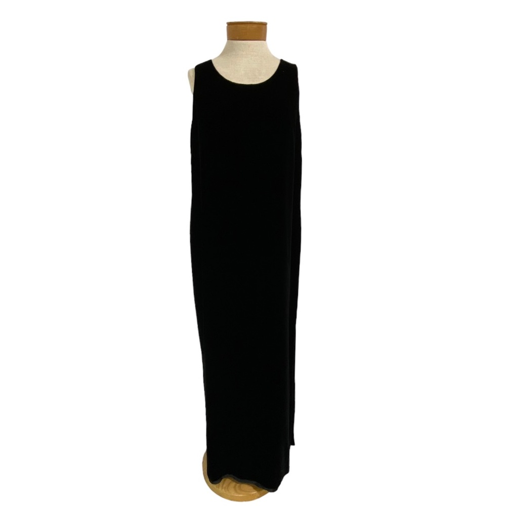 Jones New York 10 Velvet Column Dress, Sleeveless Side Slit
